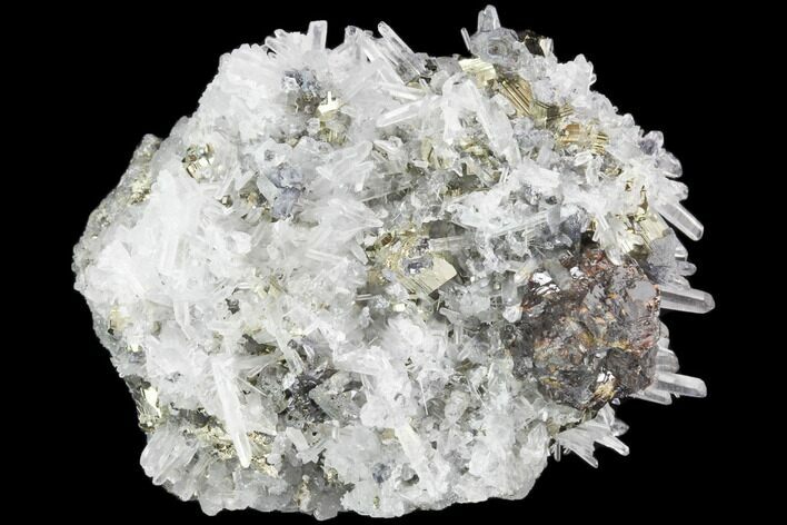 Pyrite, Galena, Sphalerite and Quartz Association - Peru #126585